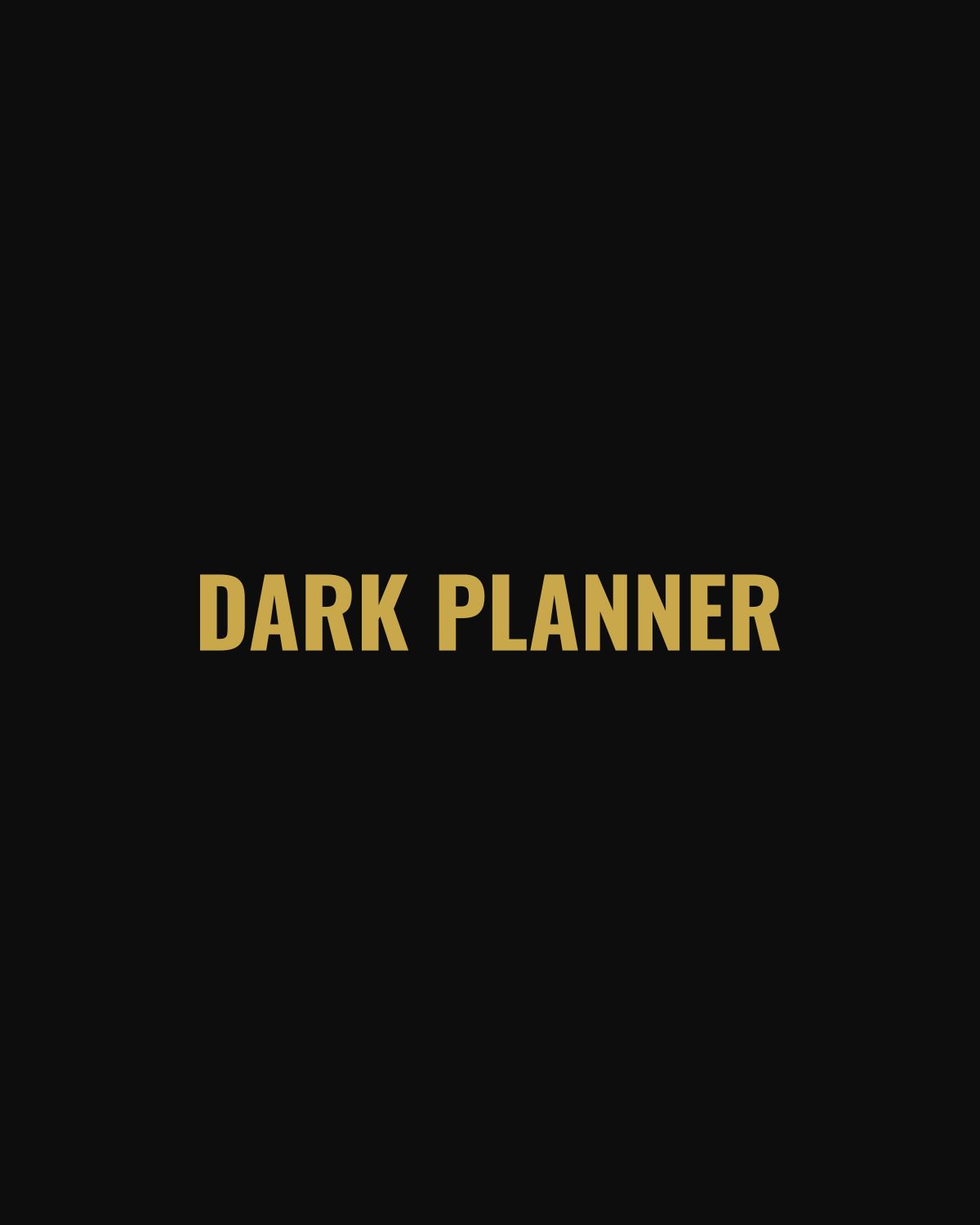 Dark Planner