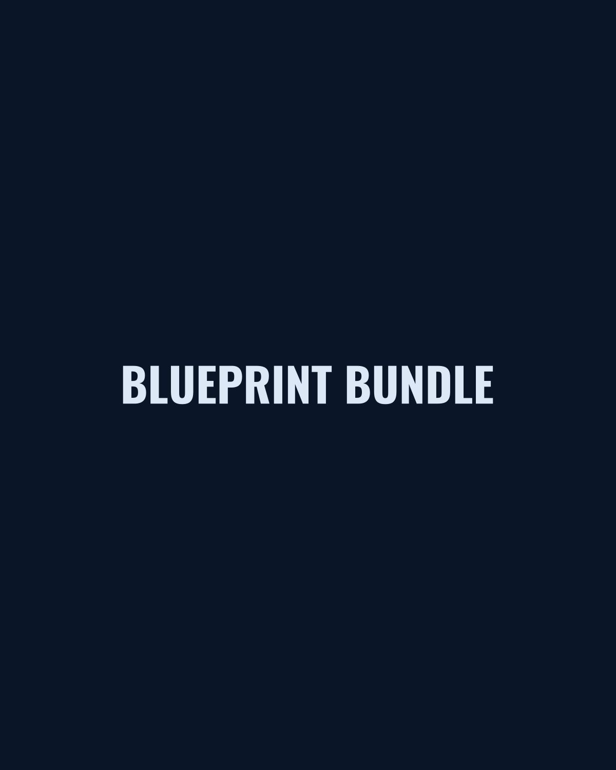 Blueprint Bundle